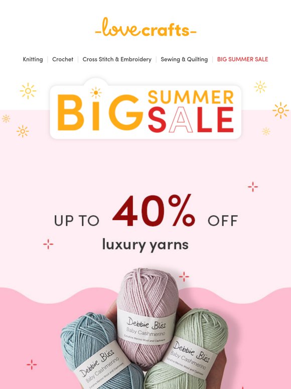 Luxurious yarns at BARGAIN prices 💸