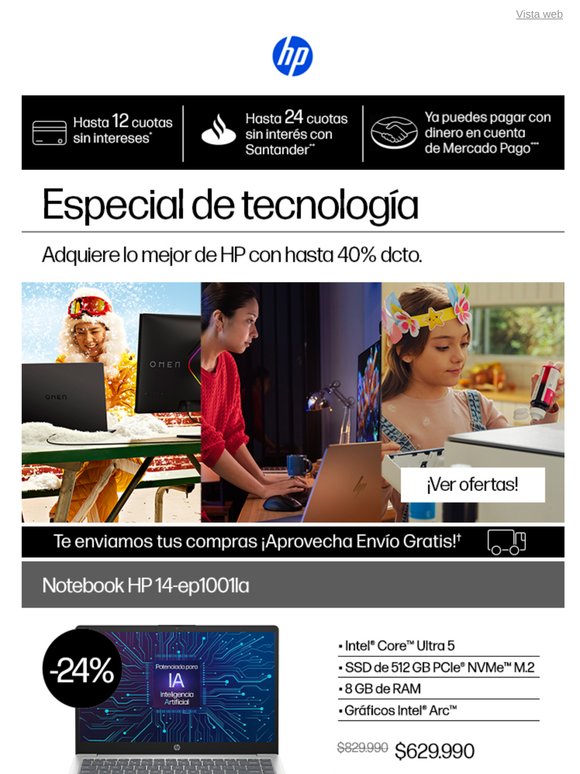 💻 ¡Llegó nuestro Especial de Tecnología con hasta 40% dcto!