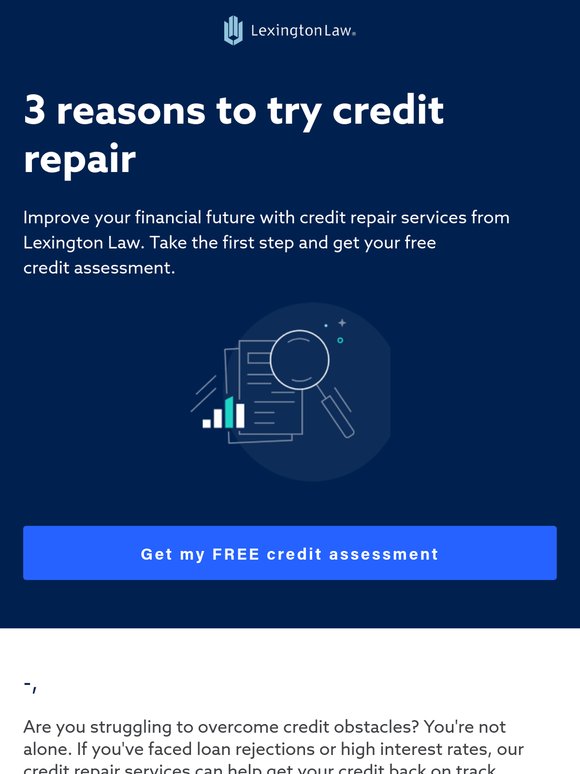—, your credit repair journey is still in progress