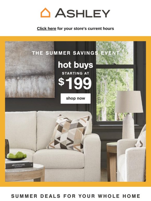 Hot Buys Starting at $199 ☀️ Sizzling Summer Savings