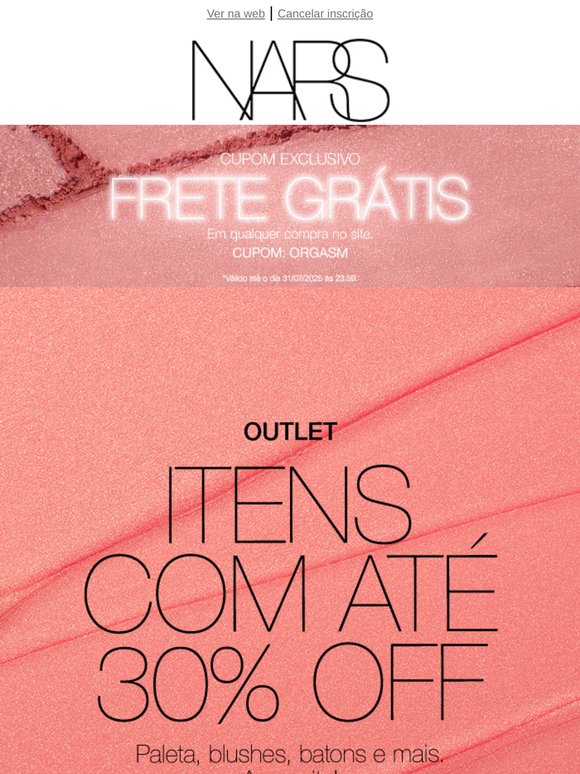 ﻿🚨 Outlet: Até 30% OFF. Aproveite!