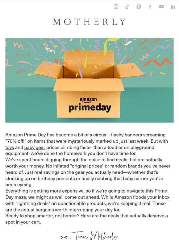 The best Prime Day deals on toys and baby gear🎉
