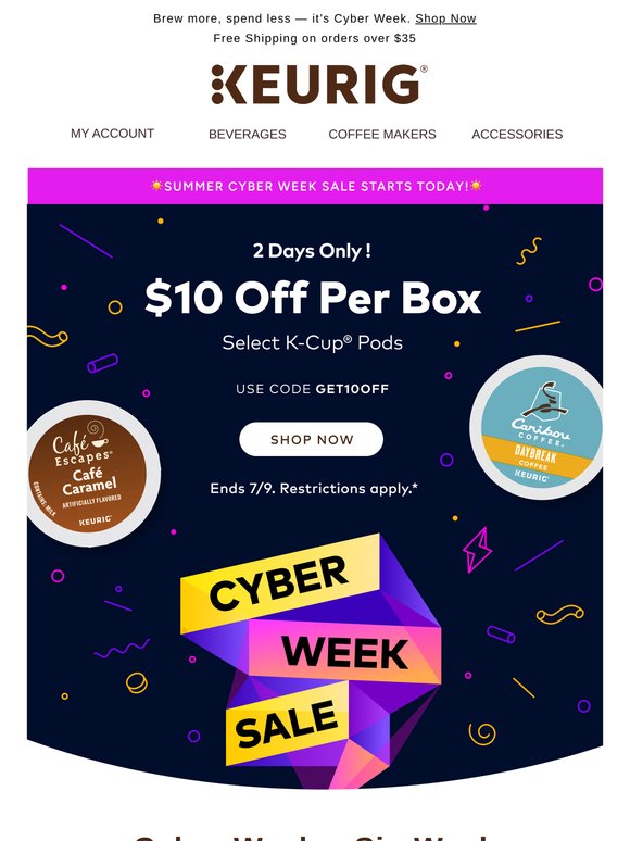 ☀️ Summer Cyber Week Starts NOW with $10 off per box!