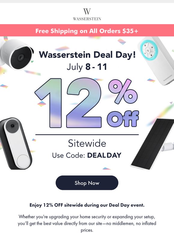 Deal Day Sale: Save 12% on Smart Tech!
