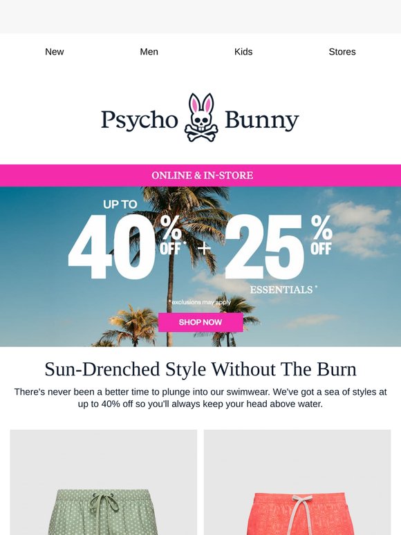 SUMMER SALE: UP TO 40% OFF SWIMWEAR