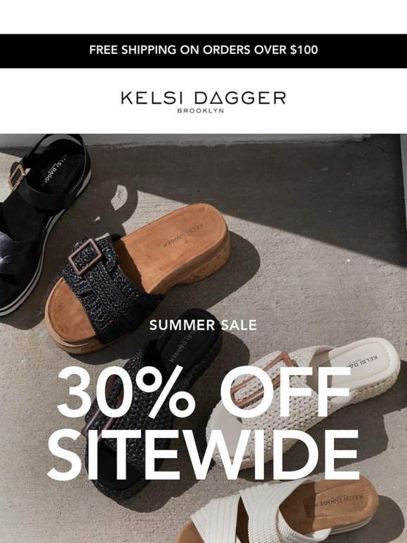 Sun, Sandals & 30% Off Everything