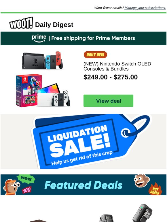 Daily Digest: (NEW) Nintendo Switch OLED Consoles and Bundles and more!
