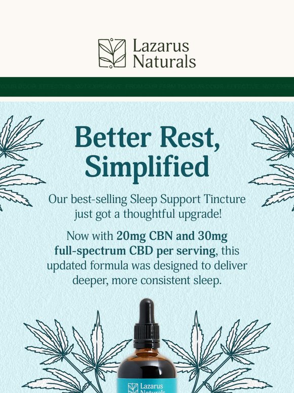 Our Sleep Tincture Just Got an Upgrade❗