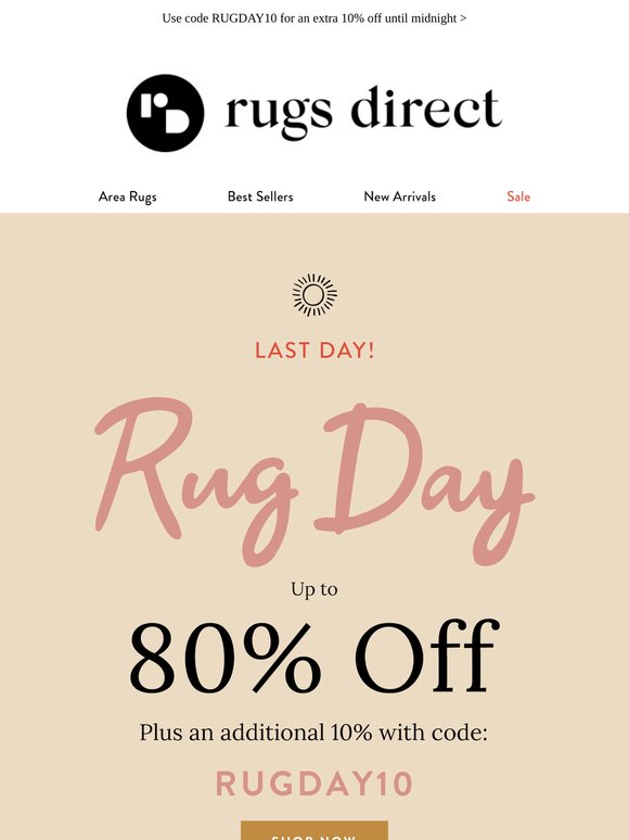 LAST DAY: Rug Day Deals!