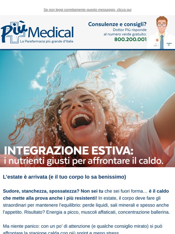 🌡️ Estate bollente? Aiuta il tuo corpo a non andare in tilt!