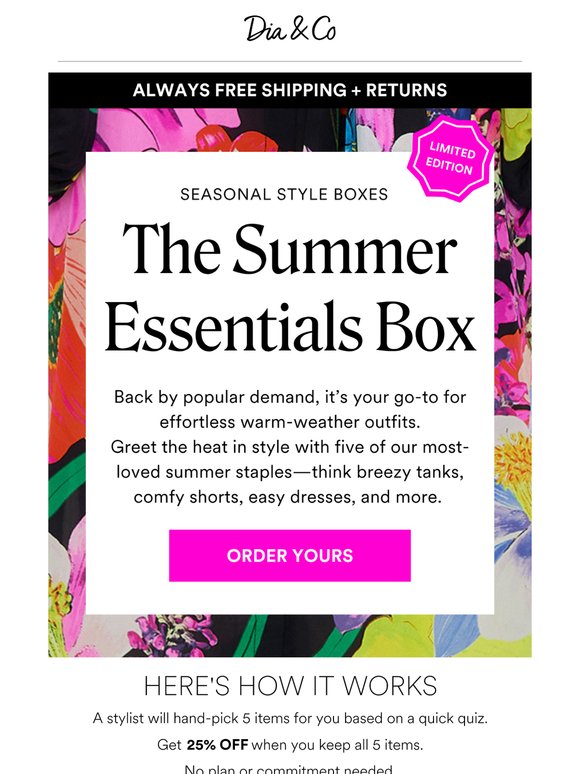 NEW Limited Box! Hot Days, Cooler Outfits 🌞
