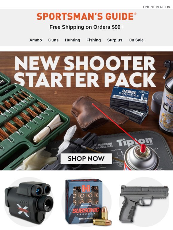 New Shooter’s Starter Pack + Black Friday in July Deals
