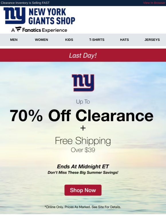 Ends Today! Up to 70% Off Summer Clearance