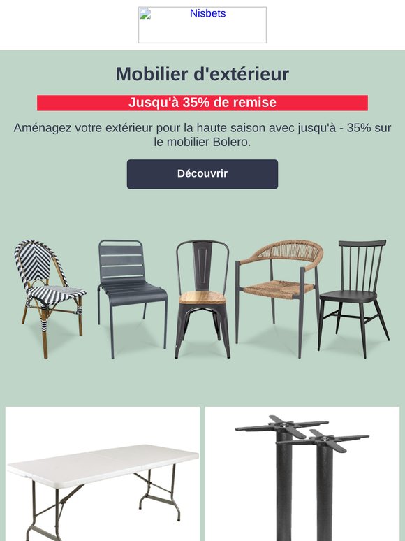 Bonnes affaires sur le mobilier, jusqu'à - 35% !