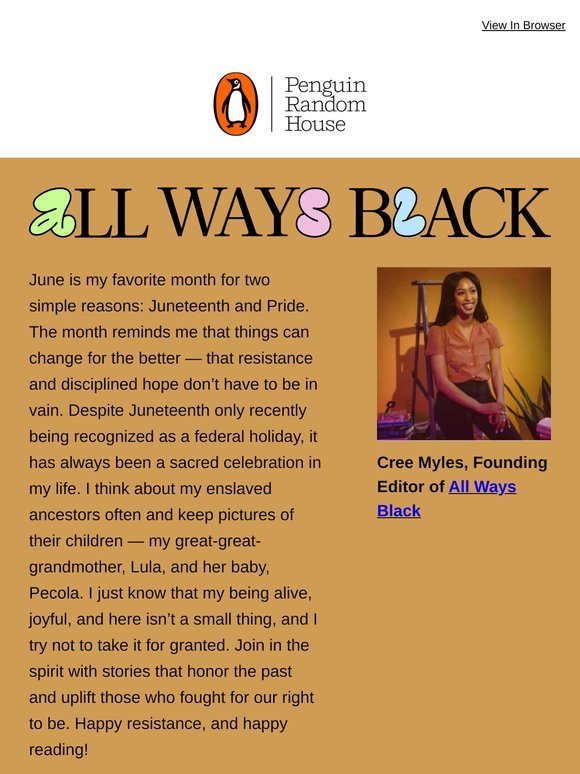 Juneteenth + Pride With All Ways Black