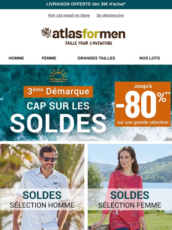3ème démarque : Jusqu'à -80% 🔴