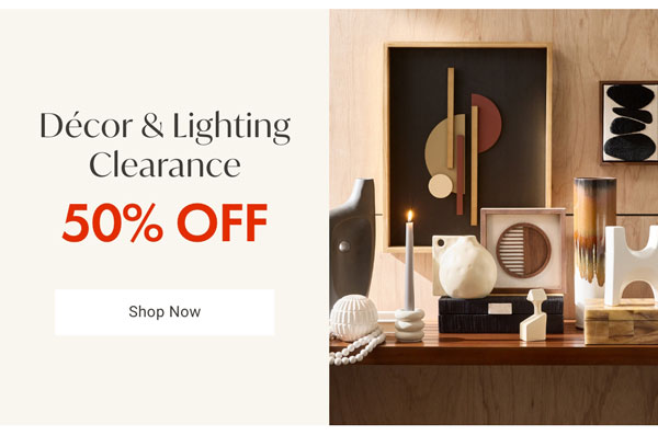 Decor & Lighting Clearance Category - Shop Now