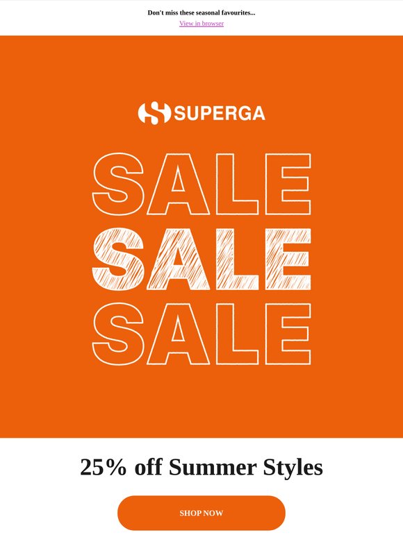 Summer Sale! Grab 25% Off Hot Styles 🔥😎