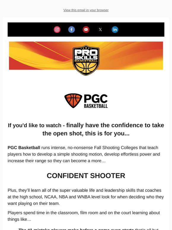 2025 Fall Shooting College Discount