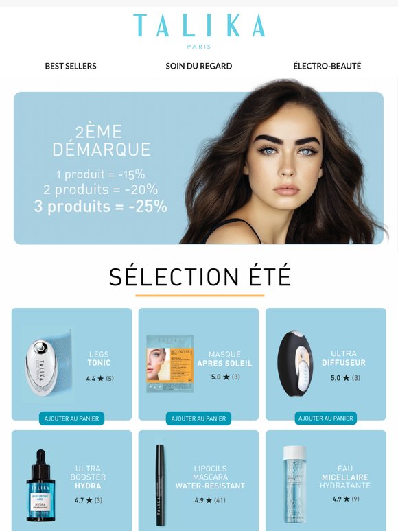 2ème démarque ! Jusqu'à -25%💙