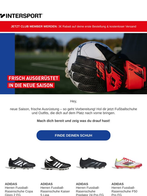 Frisch ausgerüstet in deine Saison!