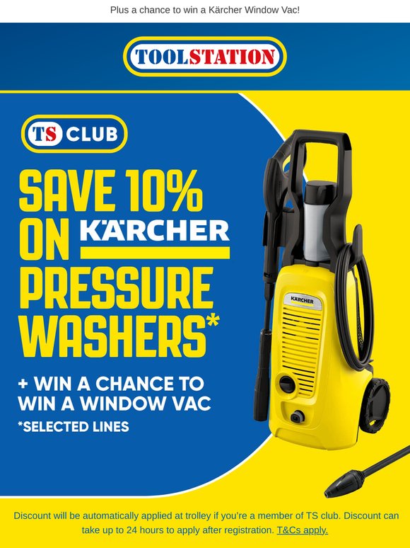 TS Club: Save 10% on Karcher