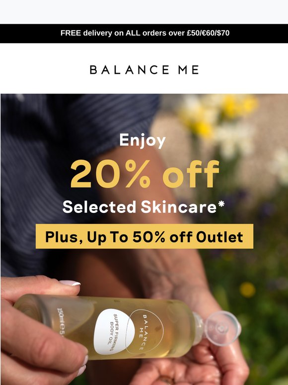 Enjoy up to 50% off Skincare