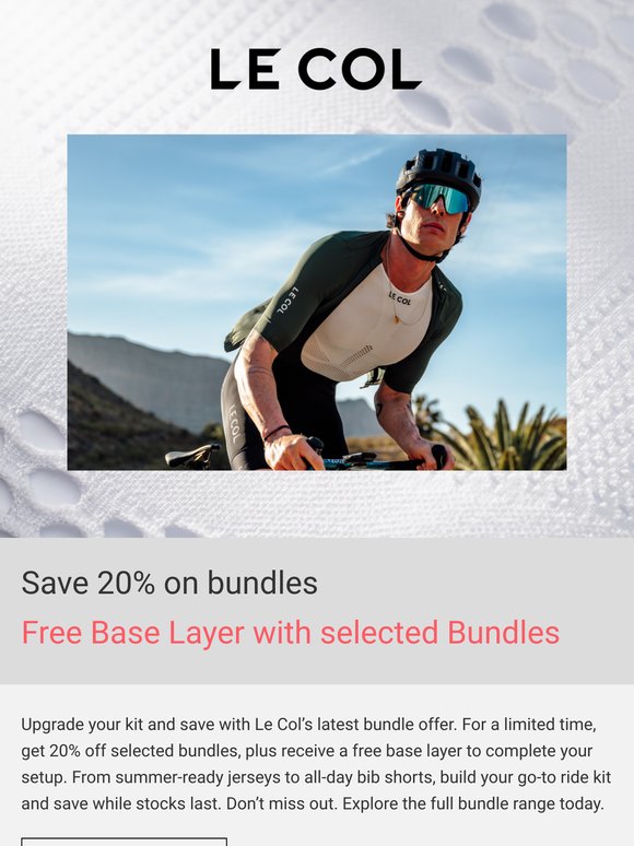 Our Bundles: Save 20% and Get a Free Base Layer