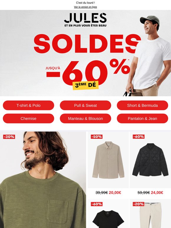 SOLDES | 3ème démarque : Jusqu'à -60%