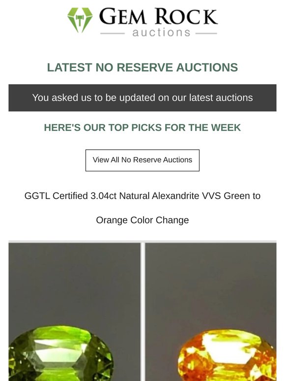 💥 Gemstone Auctions Finishing Soon - Don't Miss Out