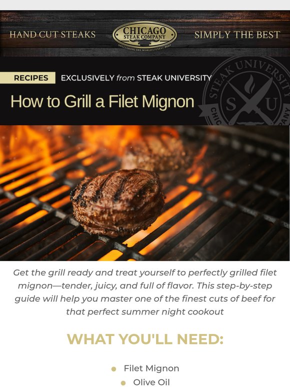 Filet Mignon Perfection Awaits with Steak University 🥩