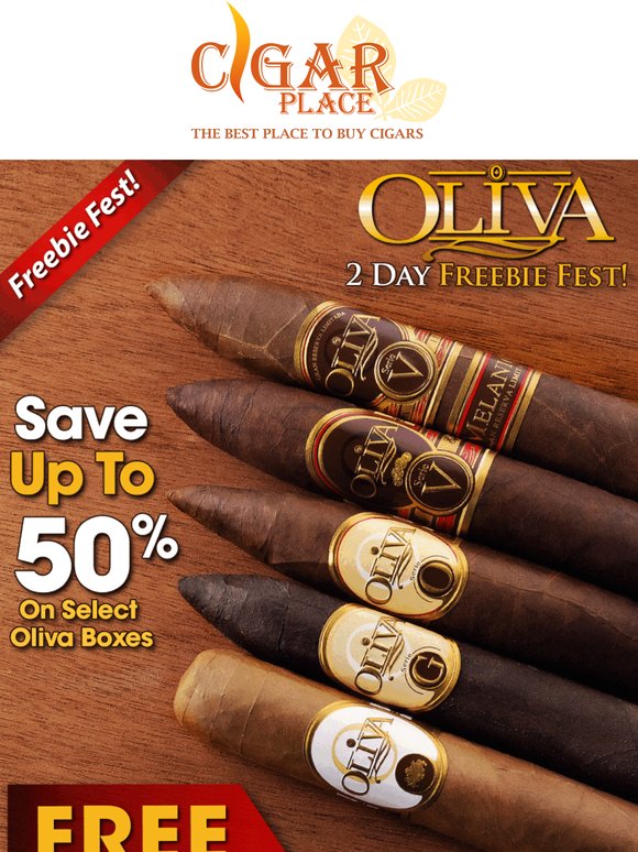 2 DAYS ONLY: Save Up to 50% on Select Oliva Boxes + Grab Up to 2 FREE GIFTS!