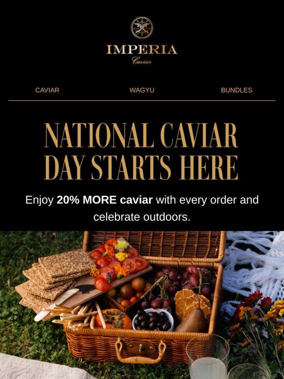 How we’re celebrating Caviar Day this year.
