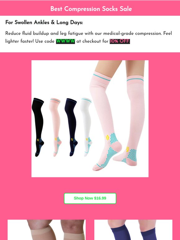 🔥 Doctors Agree: Reduce Swelling & Leg Pain with Premium Compression