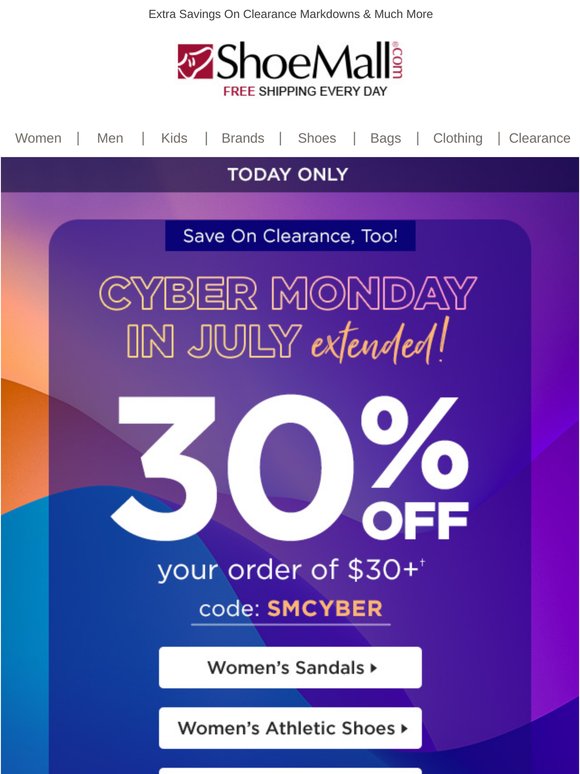 Woo-Hoo! 1 More Day Of 30% Off!