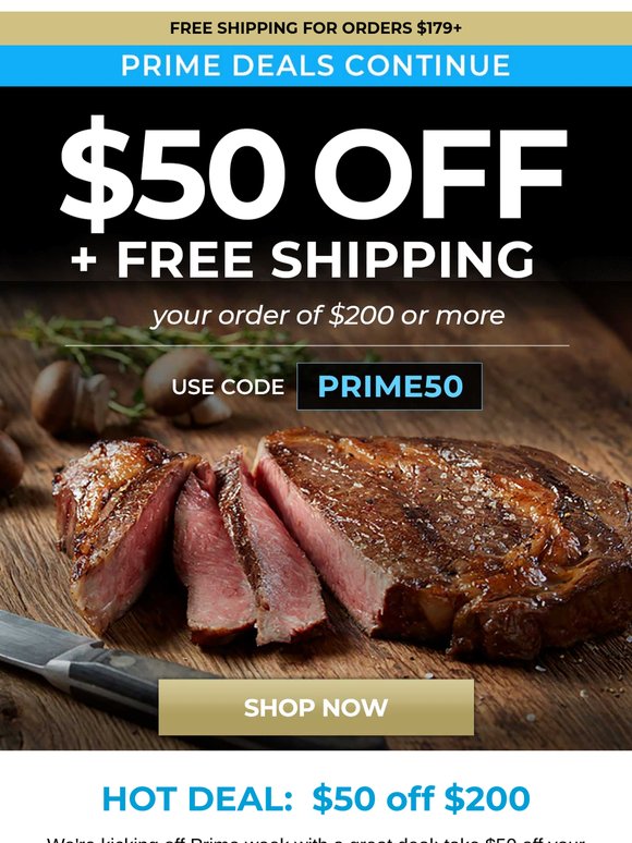 💥Wow! $50 Off + Free Shipping
