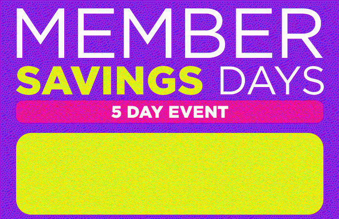 member savings days