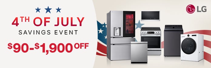 4th of July lg appliance savings