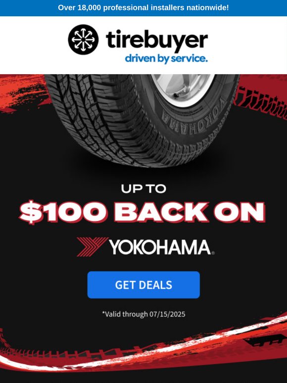 Snag Your $100 Rebate on Yokohama Tires Today! ����