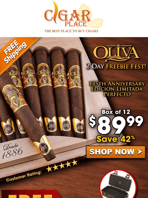 Back by Demand: Save Big on Oliva 135th + Score Up to 2 FREEBIES!