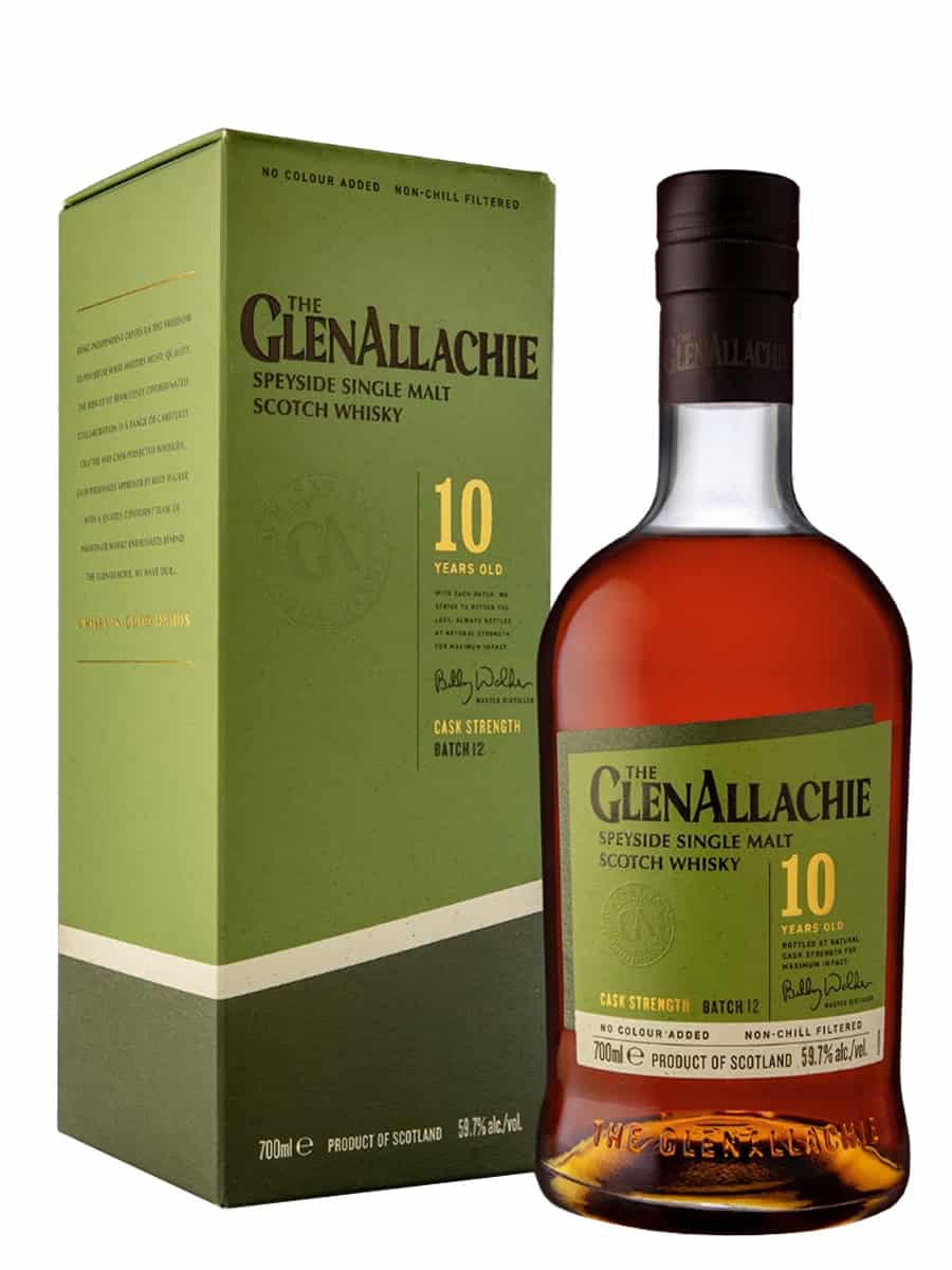 GlenAllachie 10 Year Old Cask Strength Batch 12 Speyside Single Malt Scotch Whisky 70cl