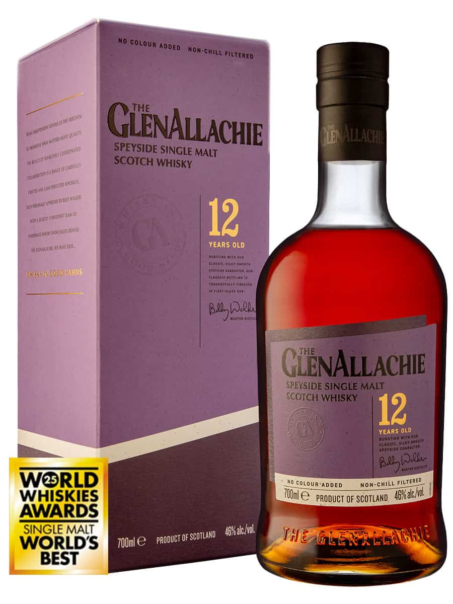 GlenAllachie 12 Year Old Speyside Single Malt Scotch Whisky 70cl