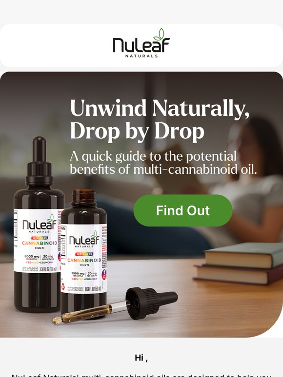 Unwind Naturally with Multi-Cannabinoid Oil
