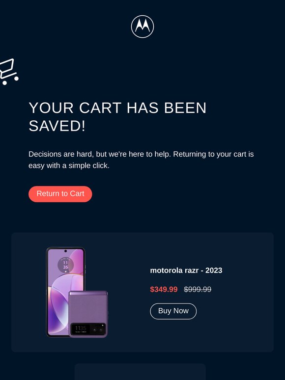 Your new Motorola phone is waiting.