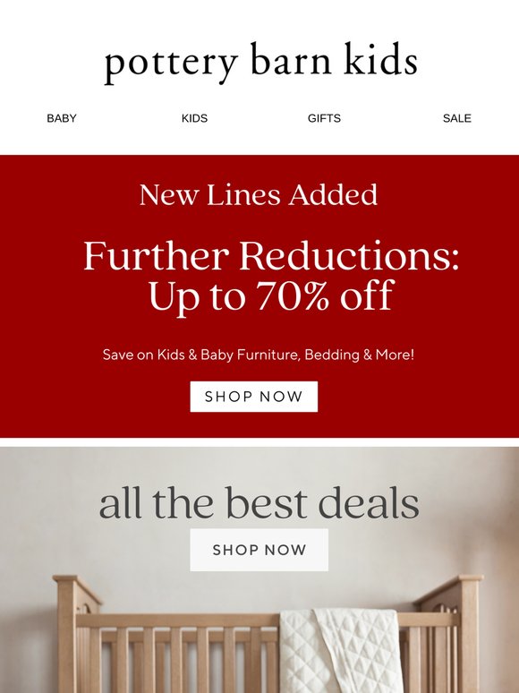 Further Reductions: Up to 70% off
