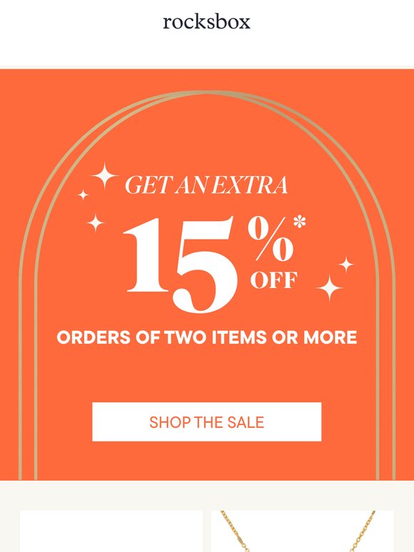Stack or mix and match for 15% off!
