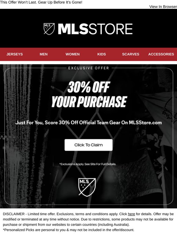 30% Off Email Exclusive Savings For You