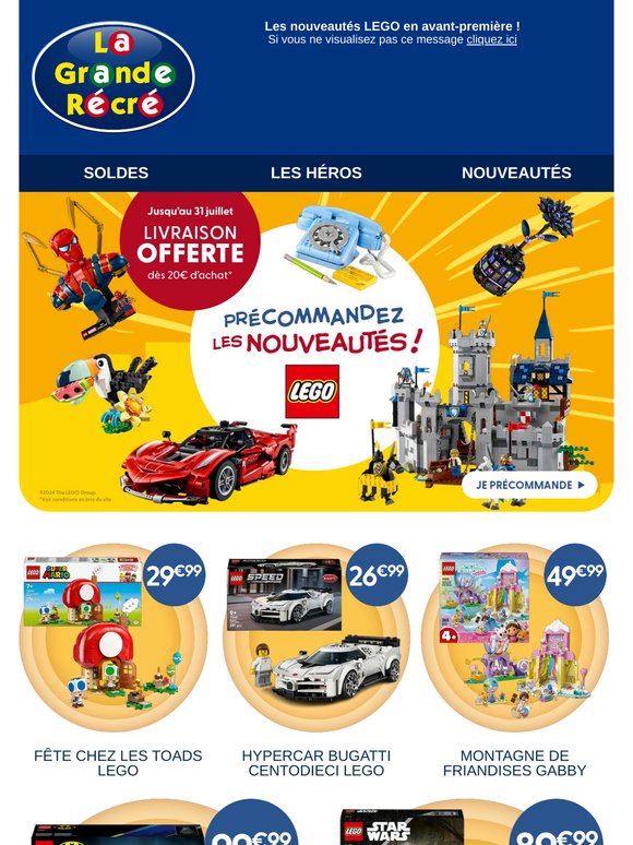 🆕 Précommandez les nouveautés LEGO !