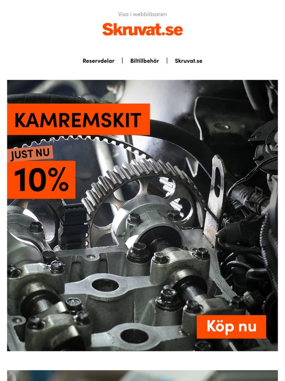 10% rabatt på kamremskit