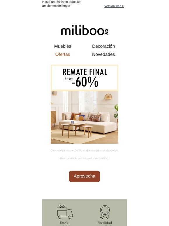 ¡REMATE FINAL de hasta el -60 %, allá vamos!